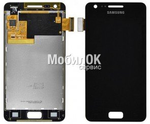 Дисплей для Samsung I9103 Galaxy R черный, с тачскрином