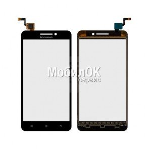 Сенсорный экран для Lenovo A5000 черный