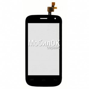 Сенсорный экран для Fly IQ445 черный, оригинал (M202-G18130-010)