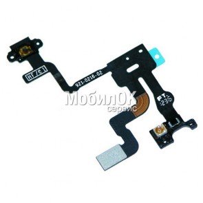 Шлейф для Apple iPhone 4S кнопки включения, подсветки дисплея