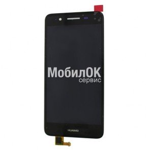 Дисплей для Huawei GR3/Enjoy 5s черный, с тачскрином