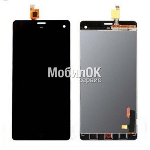 Дисплей для ZTE Nubia Z7 Mini (NX507J) черный, с тачскрином