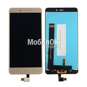 Дисплей для Xiaomi Redmi Note 4 золотистый, с тачскрином