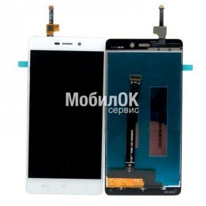Дисплей для Xiaomi Redmi 3/Redmi 3S/Redmi 3S Prime/Redmi 3X белый, с тачскрином