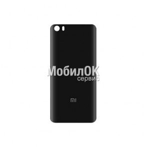 Задняя крышка для Xiaomi Mi5 черная (стекло)