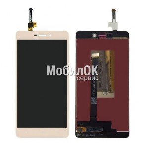 Дисплей для Xiaomi Redmi 3/Redmi 3S/Redmi 3S Prime/Redmi 3X золотистый, с тачскрином