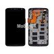 Дисплей для Motorola XT1100 Nexus 6 Google черный, с тачскрином и рамкой