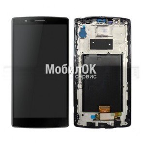 Дисплей для LG G4 F500/H810/H811/H815/H818N/H818P/LS991/VS986 черный, с тачскрином и рамкой