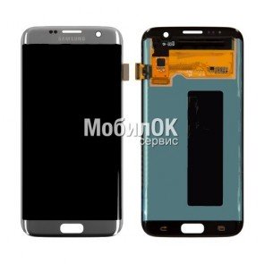 Дисплей для Samsung G935 Galaxy S7 EDGE серебристый, с тачскрином