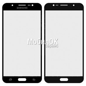 Стекло корпуса для Samsung J710 Galaxy J7 (2016) черное