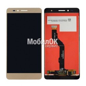 Дисплей для Huawei GR5/Honor 5X/Honor X5 золотистый, с тачскрином