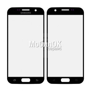 Стекло корпуса для Samsung G930F Galaxy S7 черное