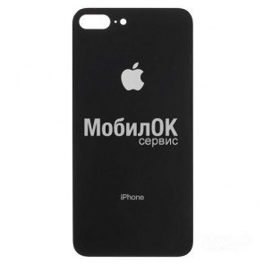 Стекло задней крышки для Apple iPhone 8 Plus черное