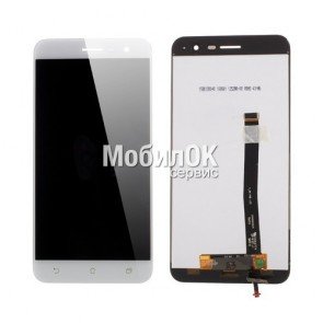Дисплей для Asus ZenFone 3 (ZE520KL) белый, с тачскрином
