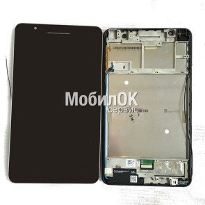 Дисплей для Asus FonePad 7 FE171/ K01N черный, с тачскрином и рамкой (P070ACB-DB2)