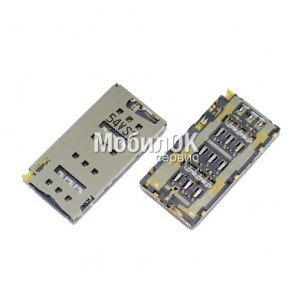 Коннектор SIM-карты для Sony E6533/E6683 Xperia Z3 для 2х SIM карты