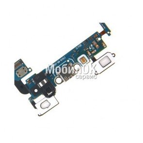 Шлейф для Samsung A500 Galaxy A5 (rev0.3E) коннектора зарядки, наушников и микрофона High Copy