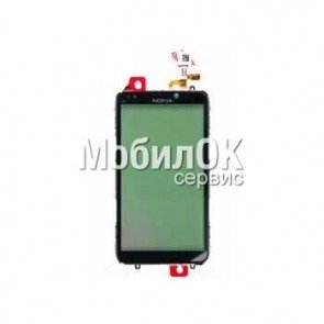 Сенсорный экран для Nokia E7-00 черный