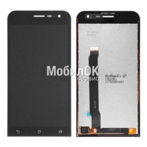 Дисплей для Asus ZenFone 2 (ZE500CL) черный, с тачскрином