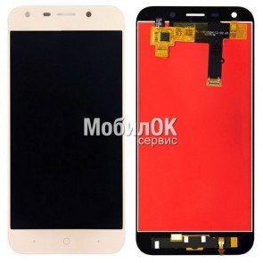 Дисплей для ZTE Blade A6/A6 Lite золотистый, с тачскрином
