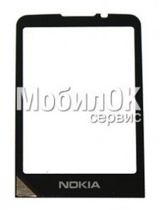Стекло корпуса для Nokia 6700с черное