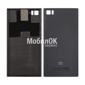 Задняя крышка для Xiaomi Mi3 черная, TD-SCDMA