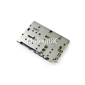 Коннектор SIM-карты для Samsung A310/A510/A710 Galaxy A (2016)  и карты памяти, оригинал 3709-001891