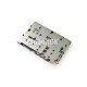Коннектор SIM-карты для Samsung A310/A510/A710 Galaxy A (2016)  и карты памяти, оригинал 3709-001891