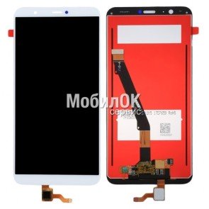 Дисплей для Huawei P Smart/Enjoy 7S белый (FIG-L31, FIG-LX1), с тачскрином (COG)