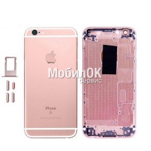 Корпус для Apple iPhone 6S (A1688) Rose с кнопками и элементами