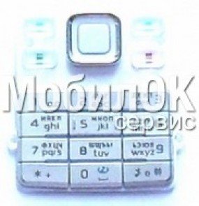 Клавиатура для Nokia 6300 белая, rus