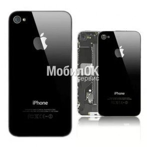 Задняя панель корпуса для Apple iPhone 4 (черная) копия ААА