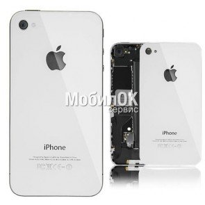 Задняя панель корпуса для Apple iPhone 4 (белая) копия ААА