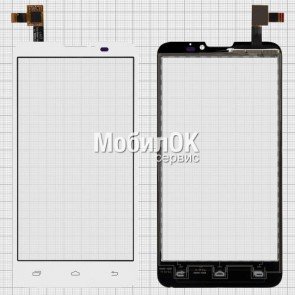 Сенсорный экран для Prestigio MultiPhone 5300 Duo/Pioneer E90W белый (DJN-AW980-V1.0)