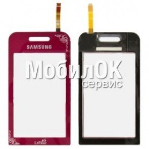 Сенсорный экран для Samsung S5230 la fleur (бордовый)