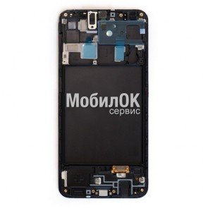 Дисплей для Samsung A205F Galaxy A20/M107F Galaxy M10s черный, с рамкой, оригинал (GH82-19571A)