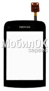 Сенсорный экран для Nokia C2-02/C2-03/C2-06 черный