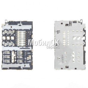 Коннектор SIM-карты для Samsung A310/A510/A600/A605/G920/G925/J330/J530/J730 и карты памяти