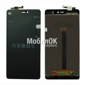 Дисплей для Xiaomi Mi4s черный, с тачскрином