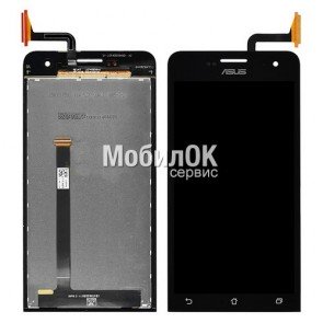 Дисплей для Asus ZenFone 5 (A501CG) черный, с тачскрином