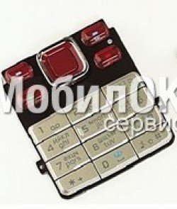 Клавиатура для Nokia 6300 красная, rus