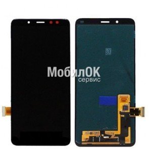 Дисплей для Samsung A530F Galaxy A8 (2018) черный, с тачскрином China Original (oled)