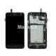Дисплей для LG D320/D321/MS323 Optimus L70 черный, с тачскрином и рамкой в сборе