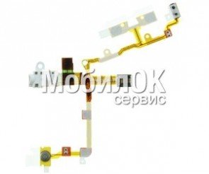 Шлейф для Apple iPhone 3G/3GS белый, наушников и боковых кнопок