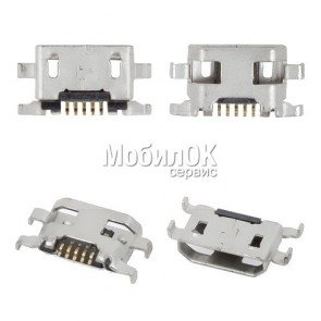 Коннектор зарядки для Motorola XT1062/XT1063/XT1064/XT1068 Moto G2/Alcatel OT 4015 POP C1/OT 4032