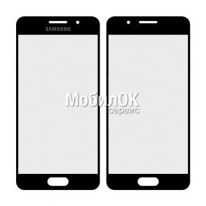 Стекло корпуса для Samsung A310F Galaxy A3 (2016) черное