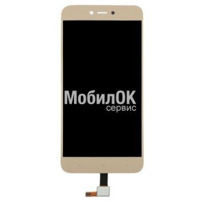 Дисплей для Xiaomi Redmi Note 5A золотистый, с тачскрином (2/16Gb)