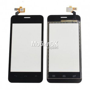Сенсорный экран для Huawei Y320-30 Ascend Dual Sim черный (под коннектор)