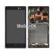 Дисплей для Nokia 830 Lumia черный, с тачскрином и  рамкой