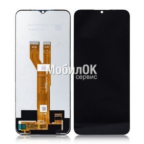 Дисплей для Realme C20/C21/C11 (2021)/Narzo 50i черный, с тачскрином